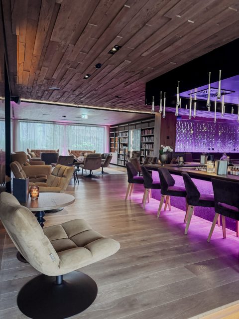 Luxury bar at Hochkönigin Hotel in Maria Alm Austria